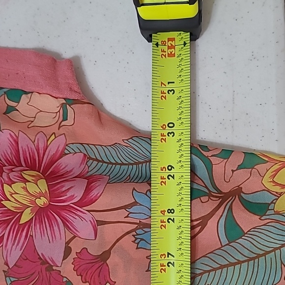 💥3for$12💥 Umgee Colorful Flora Semi Sheer Blouse size 2X - Picture 6 of 7